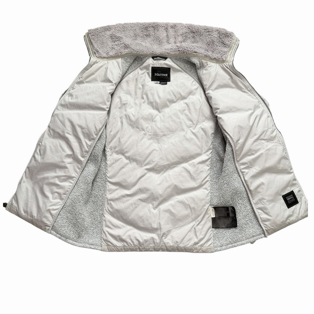 Marmot Women Jacket Medium Thea 700 Fill Down Insulate Gray Puffer Fleece Winter - Picture 7 of 16